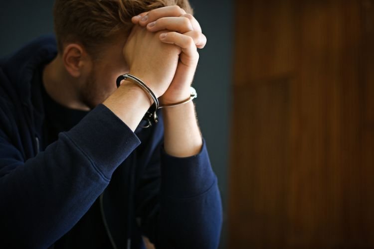 depressed arrested guy
